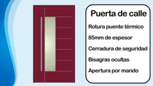 Ficha de la puerta de entrada HOCO con mando a distancia